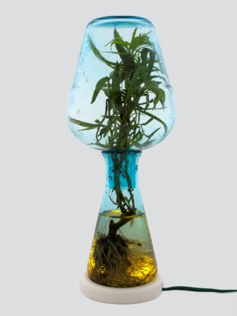 Biosfeer lamp for National glassmuseum Leerdam yearobject 2012
